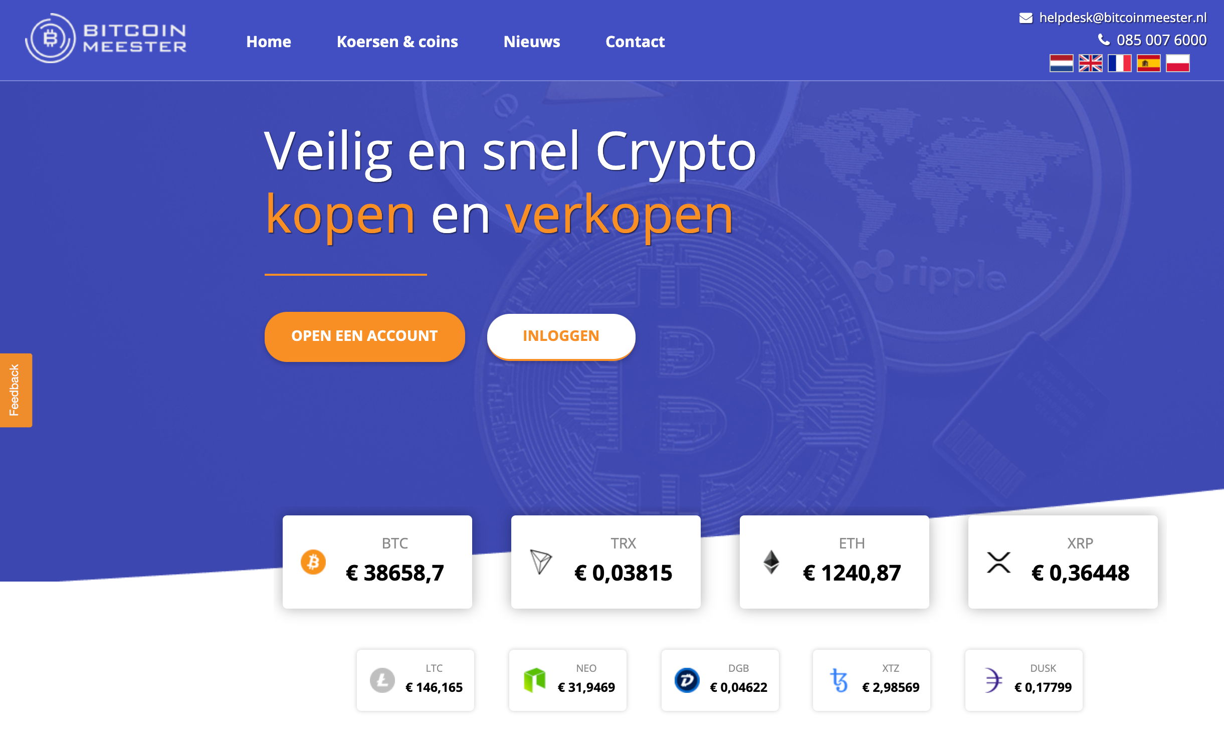 Bitcoin meester website