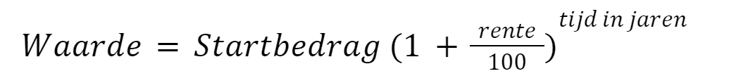 Formule samengestelde rente deel 1